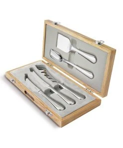 Robert Welch Radford Gourmet Cheese Knife Set In Oak Box Kitchen Knives