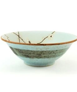Kiji Stoneware & Ceramics Tableware Sakura Blossom Soup Bowl 19.5cm Dia