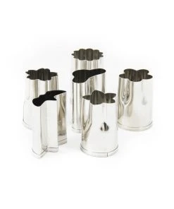 Japan Bento Stainless Steel Flower & Leaf Cutters Tableware