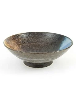 Kiji Stoneware & Ceramics Blue-Black Glaze Bowl
