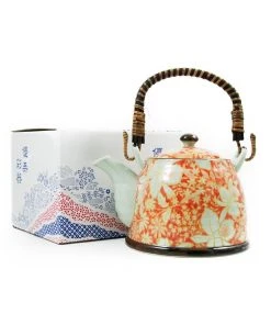 Kiji Stoneware & Ceramics Suisen Red Japanese Teapot Tableware