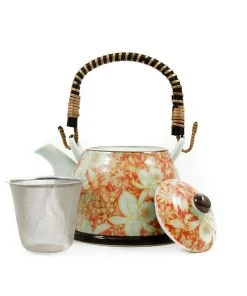 Kiji Stoneware & Ceramics Suisen Red Japanese Teapot Tableware