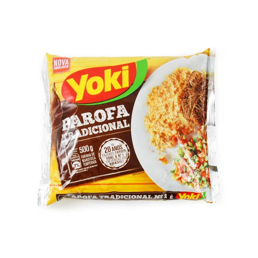Yoki Seasoned Cassava Flour - Farofa Pronta 500g Ingredients 3 Yoki Seasoned Cassava Flour - Farofa Pronta 500g Ingredients